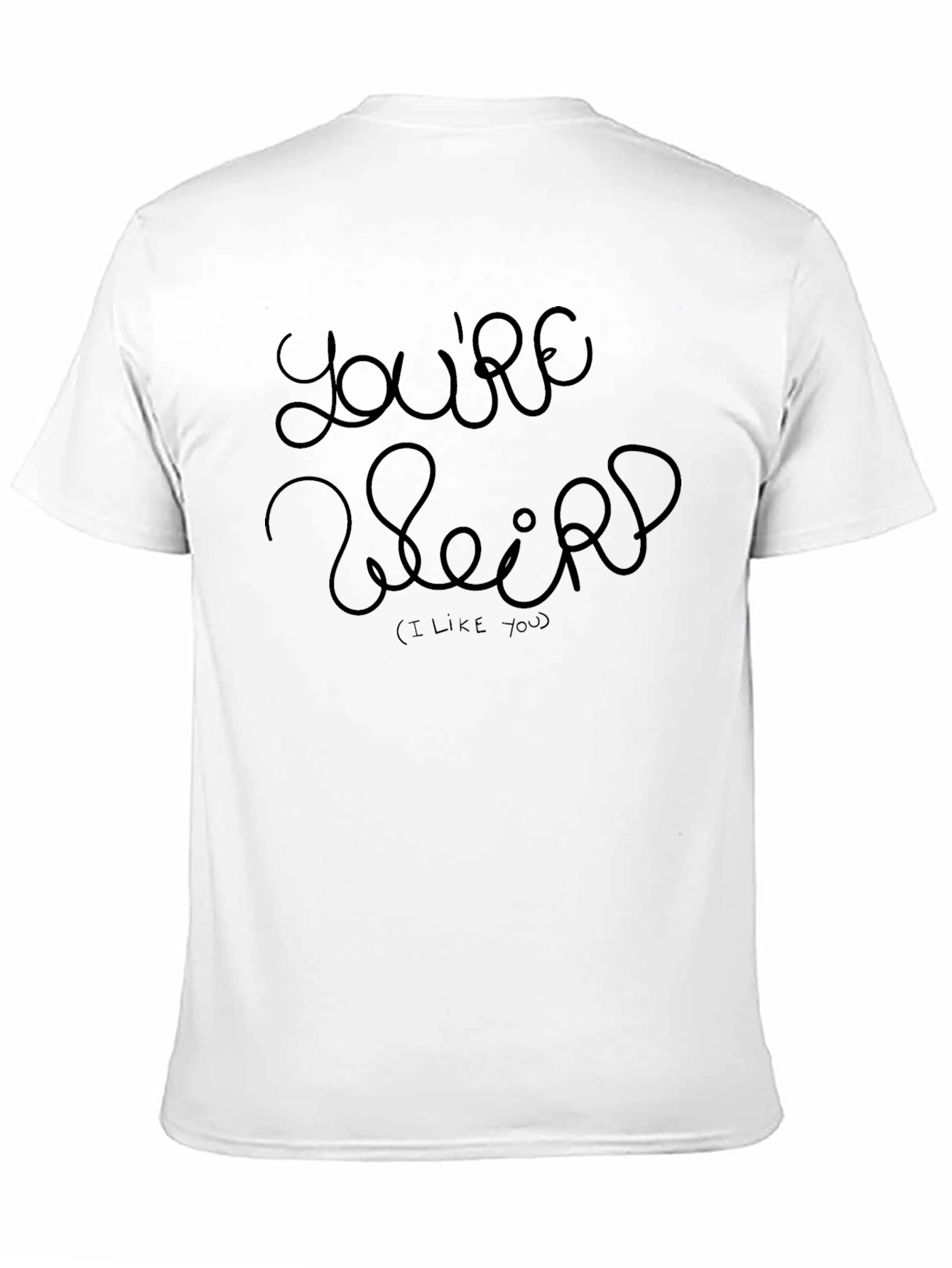 Black You're Weird - Men's Black Graphic Tee view 11