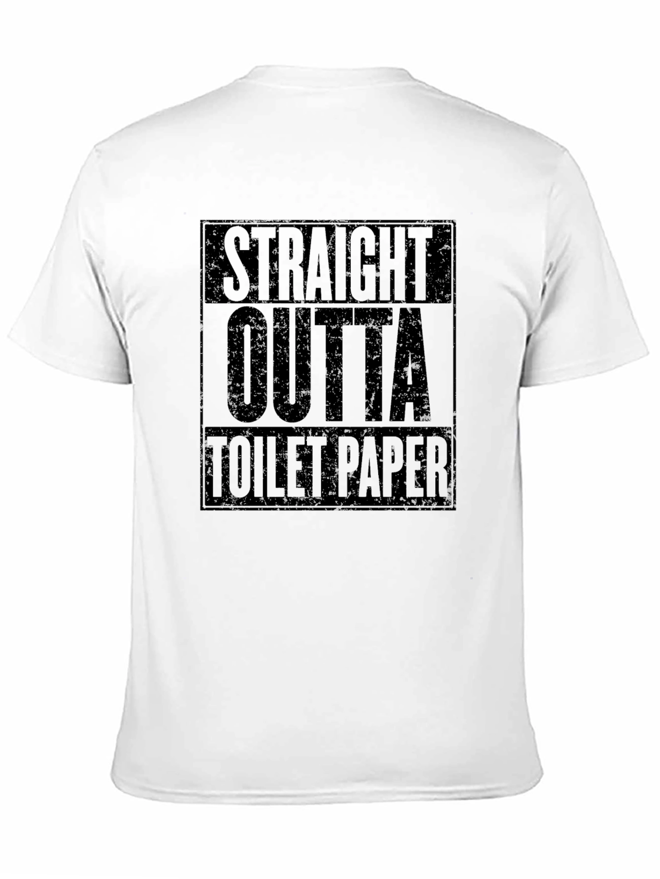 Black Straight Outta Toilet Paper Graphic Tee view 11