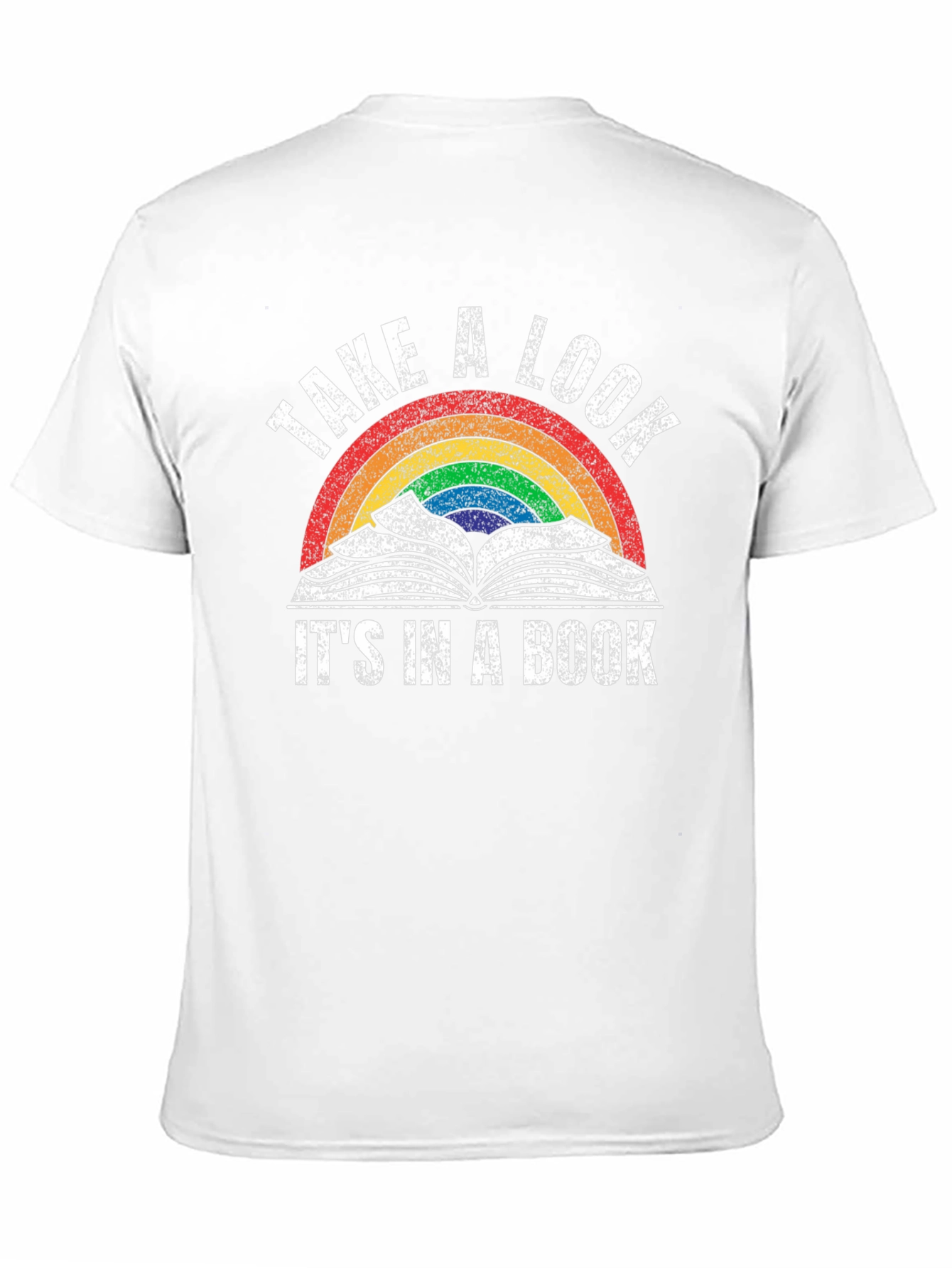 Black Take A Look It's In A Book T-Shirt view 11