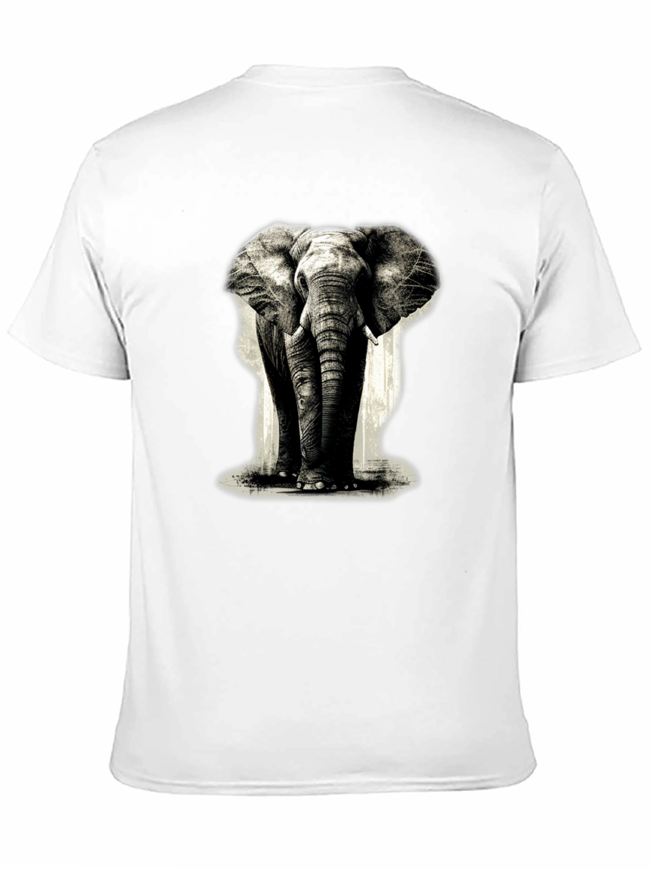 Black Elephant Graphic Black T-Shirt view 11