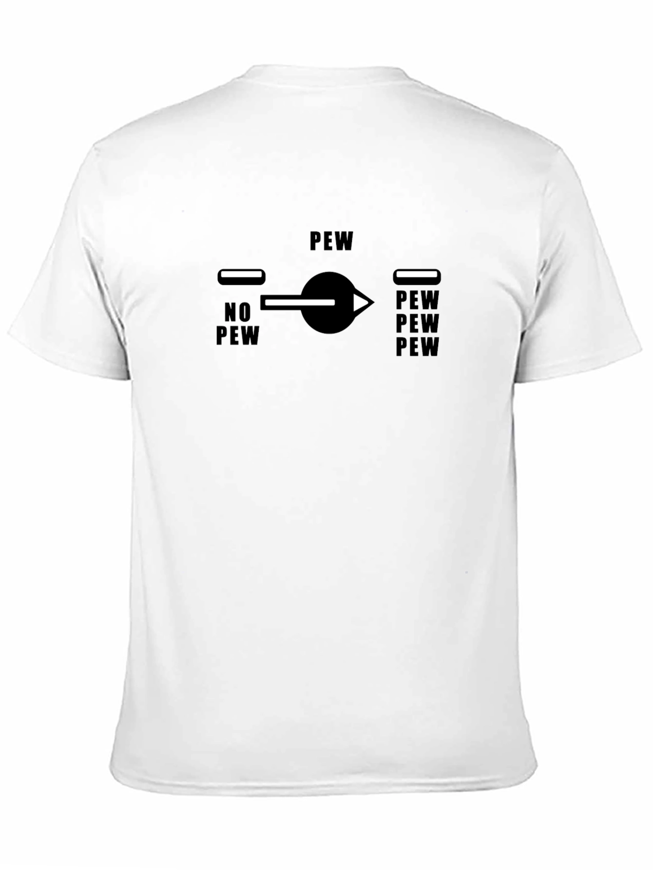 Black Pew Mode Black T-Shirt - Funny Novelty Graphic Tee view 11