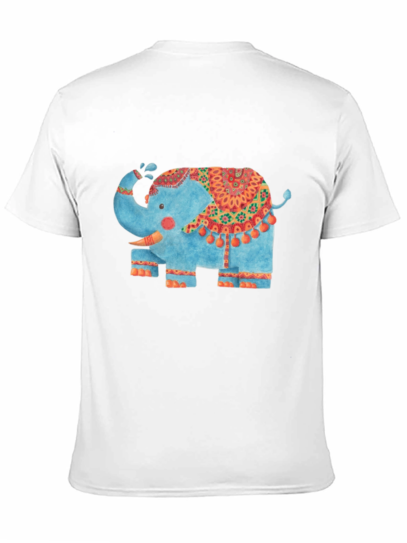 Black Elephant Graphic Tee - Black Cotton T-Shirt view 11