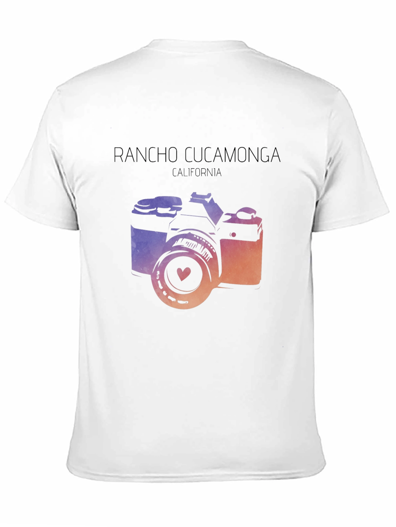 Black Rancho Cucamonga Camera Graphic Tee view 11