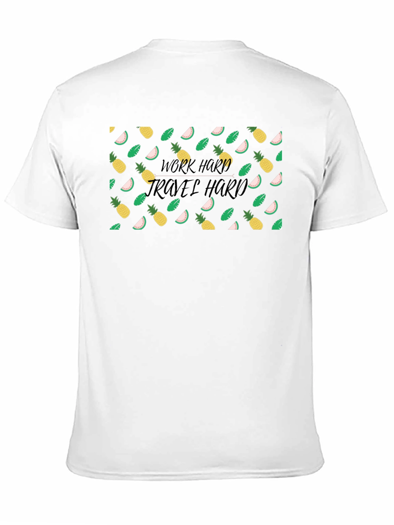 Black Tropical Patterned T-Shirt view 11