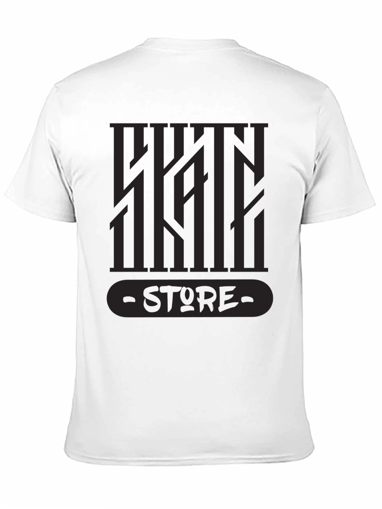 Black Urban Style Graphic Tee - Dark Design view 11