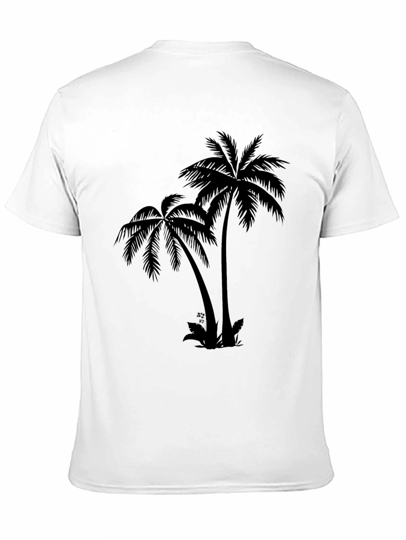 Black Palm Tree Graphic T-Shirt - Tropical Island Vibes view 11