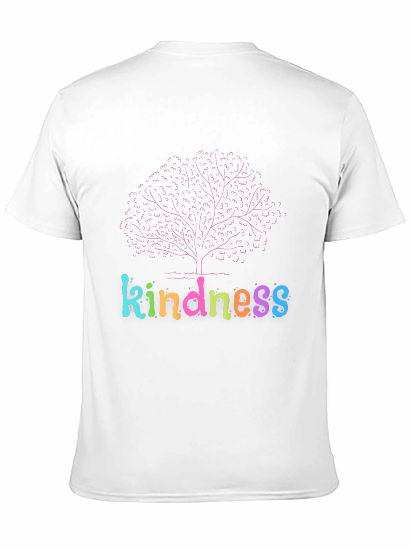 Black Kindness Tree Graphic Black T-Shirt view 11