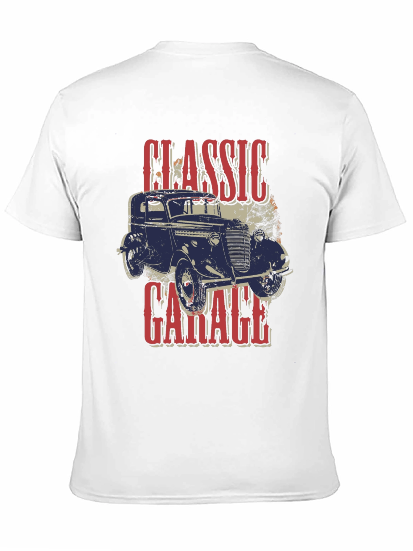 Black Classic Garage Car T-Shirt view 11