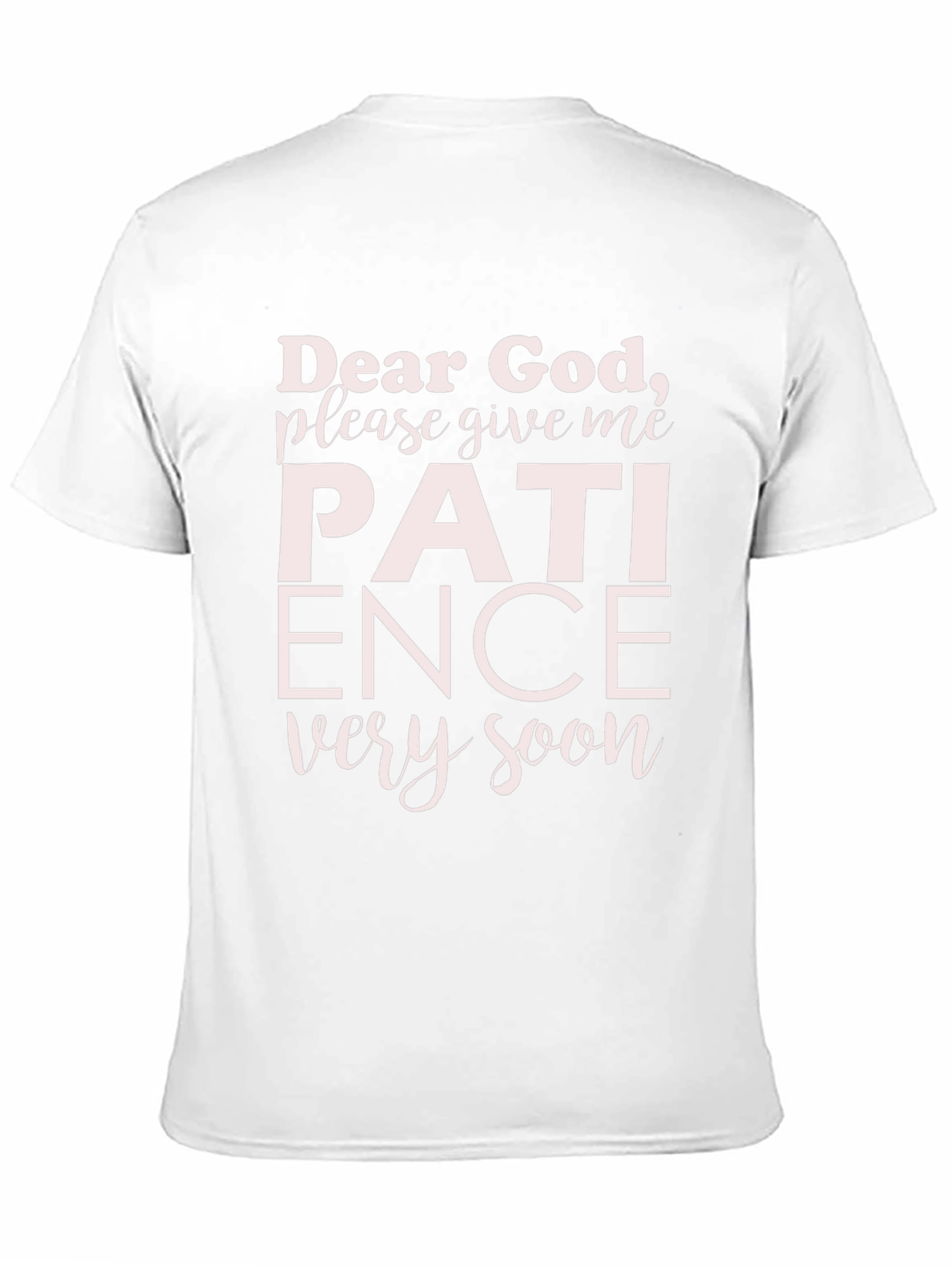 Black Dear God Patience Graphic T-Shirt view 11