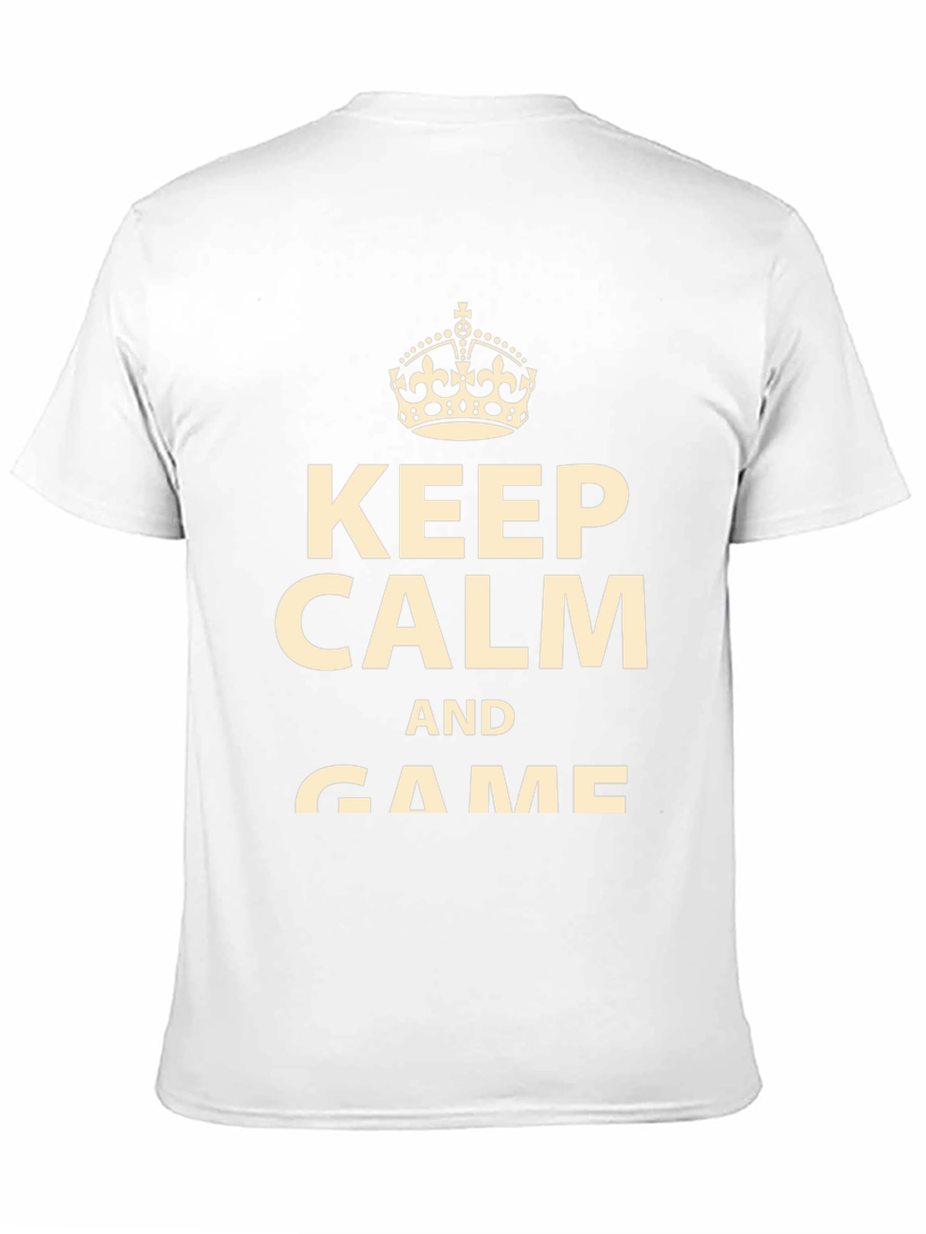 Black Keep Calm and Game Black T-Shirt view 11