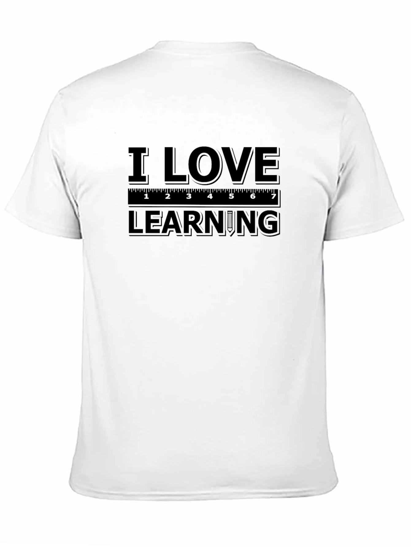 Black I Love Learning Black Graphic Tee view 11