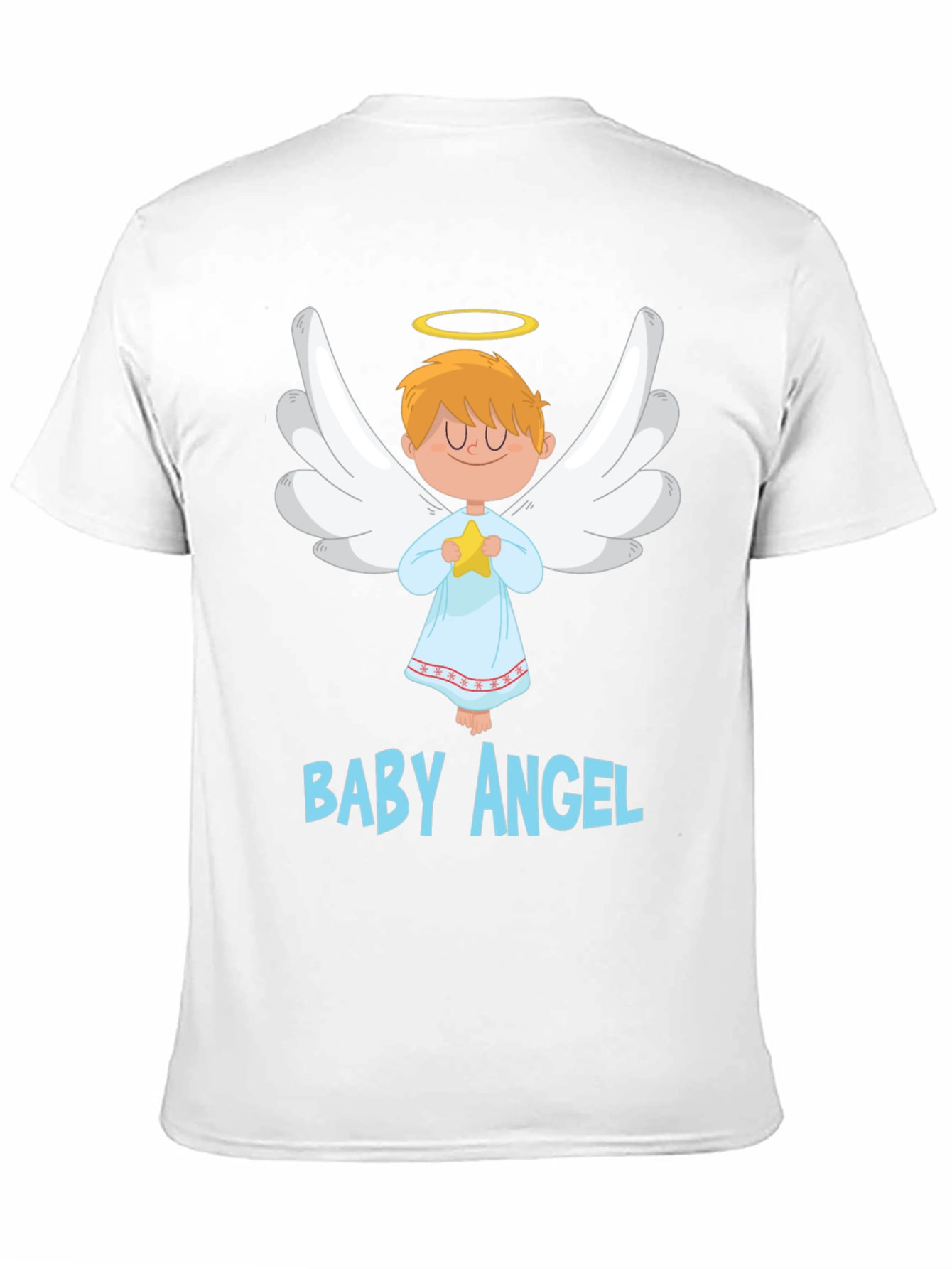 Black Baby Angel Graphic Tee - Cute & Comfortable Black T-Shirt view 11