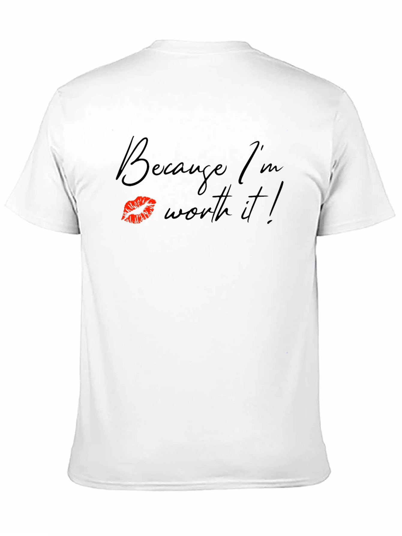 Black Because I'm Worth It! Black Graphic Tee view 11