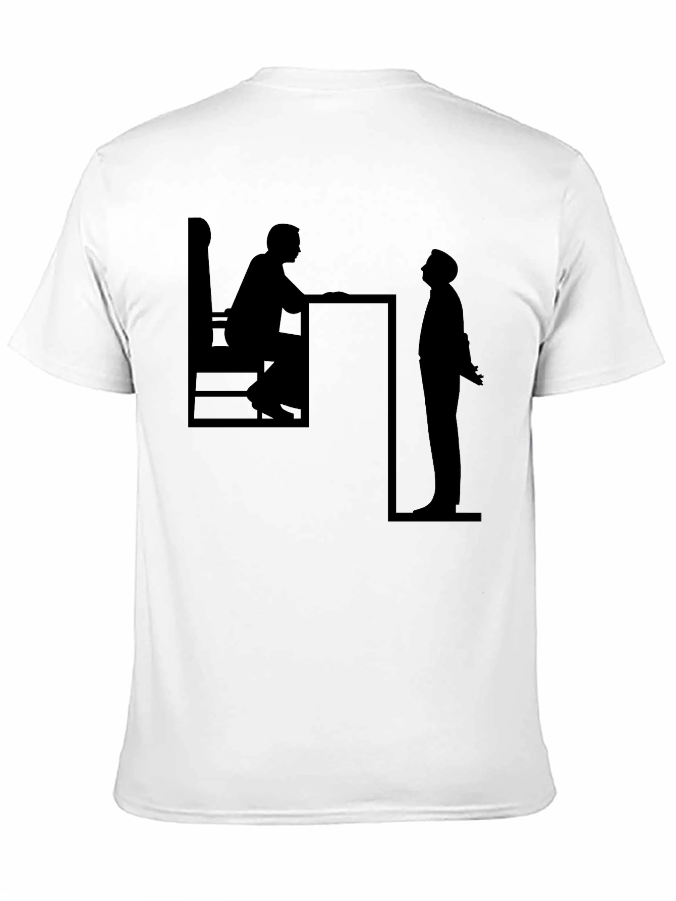 Black Silhouette Conversation Black T-Shirt view 11