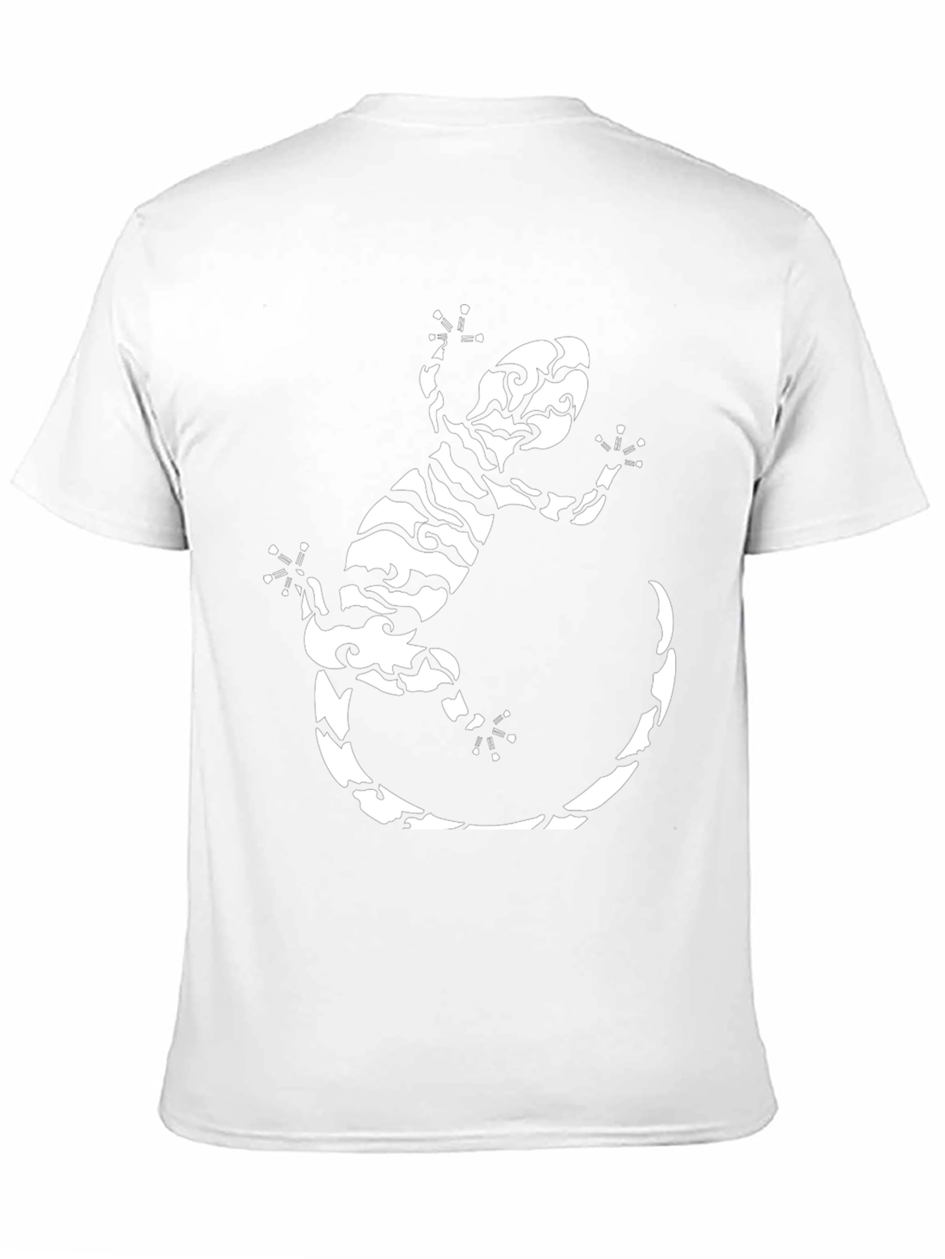 Tribal Gecko Graphic Tee - Stylish Black T-Shirt - 11