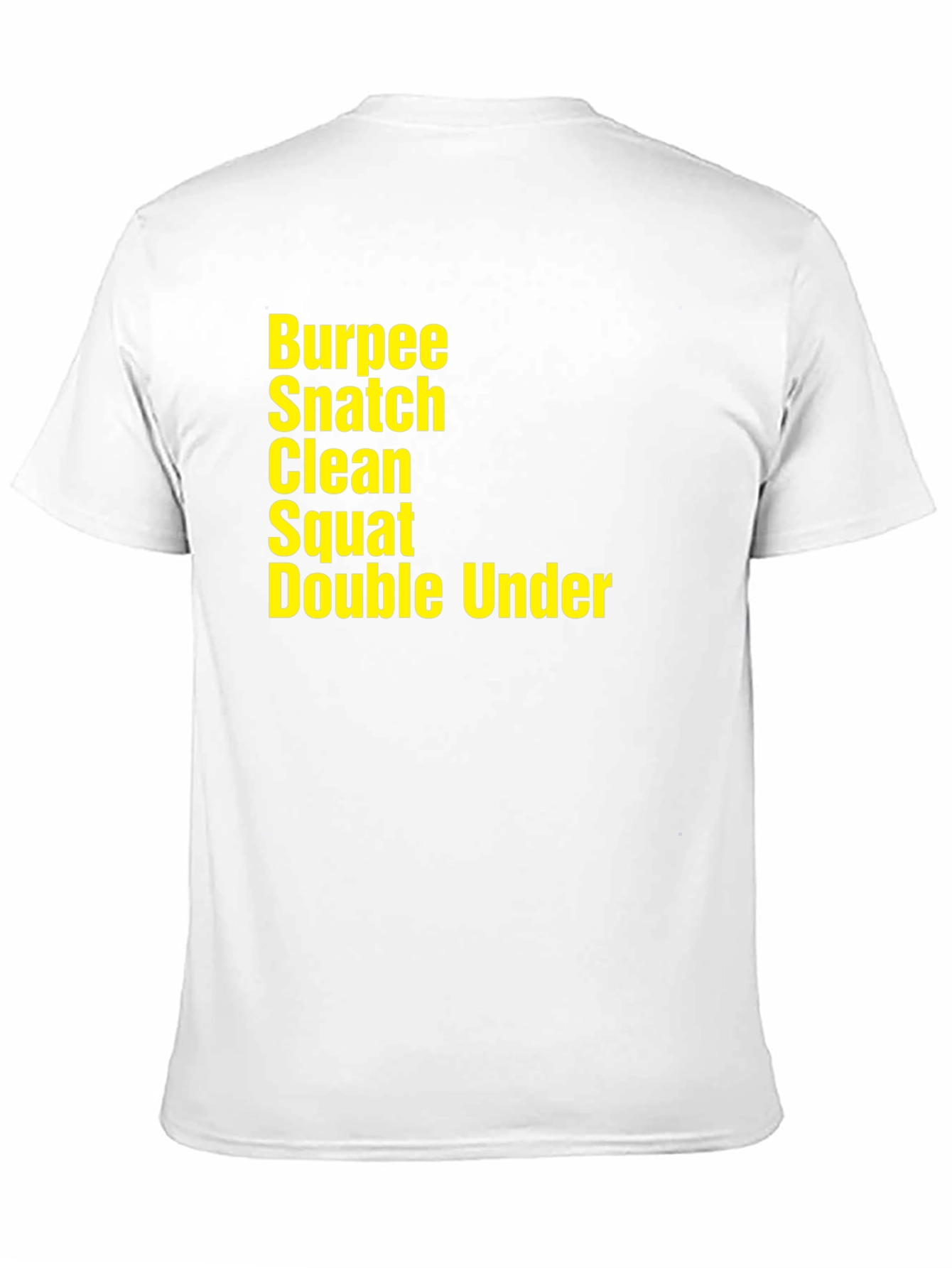 Black Workout Exercise T-Shirt - Burpee Snatch Clean Squat Under view 11