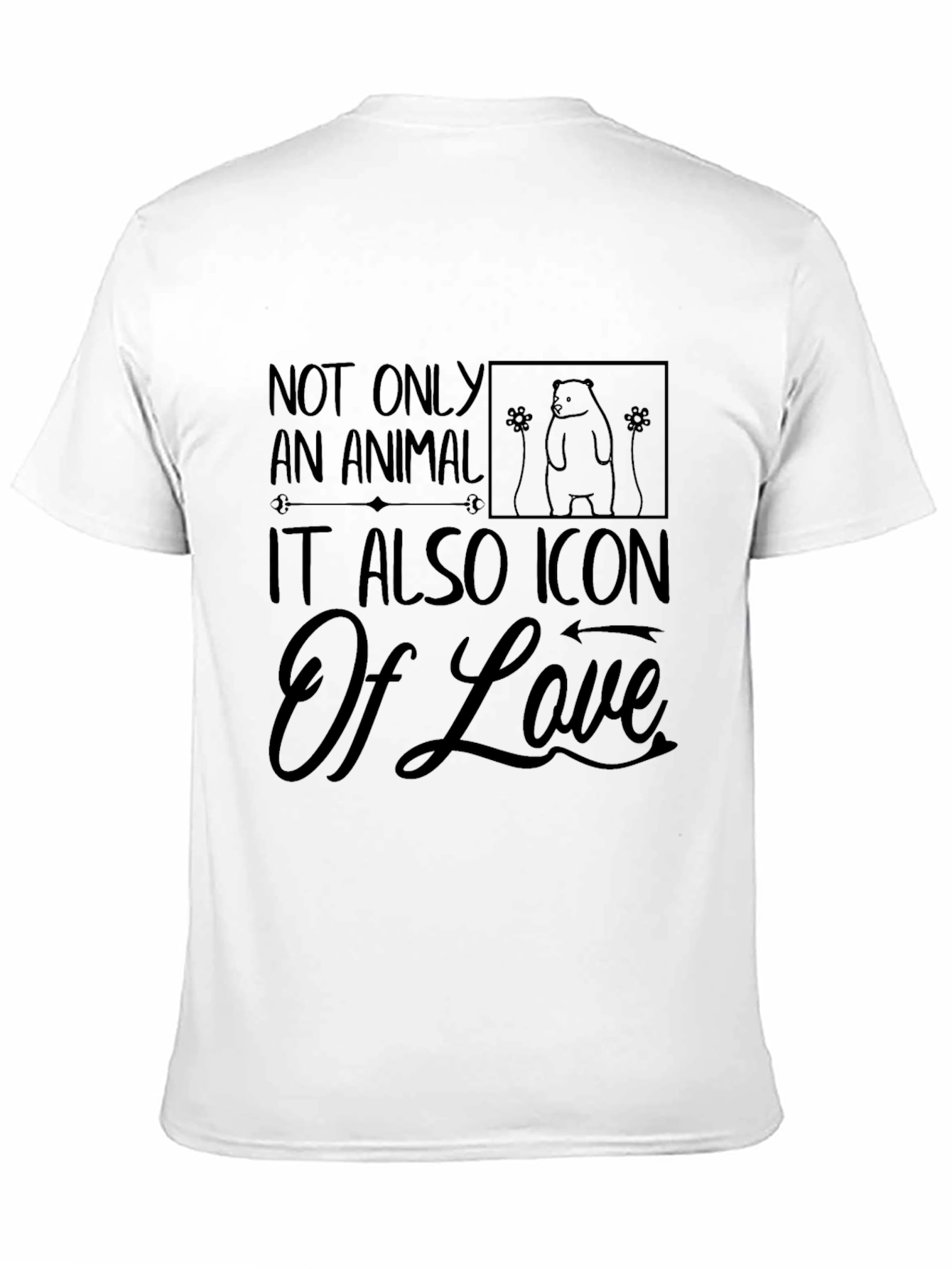 Black Animal Lover Graphic Tee - Icon of Love view 11