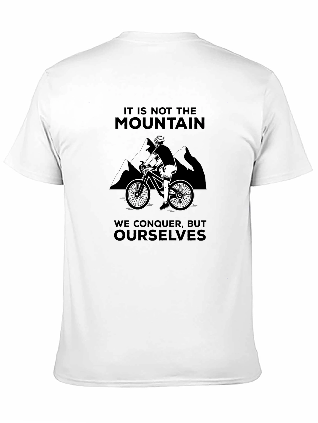 Black Mountain Biking T-Shirt - Conquer Yourself view 11