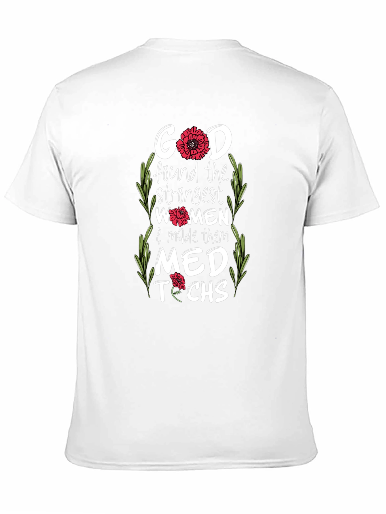 Black Strong Women Med Techs T-Shirt view 11