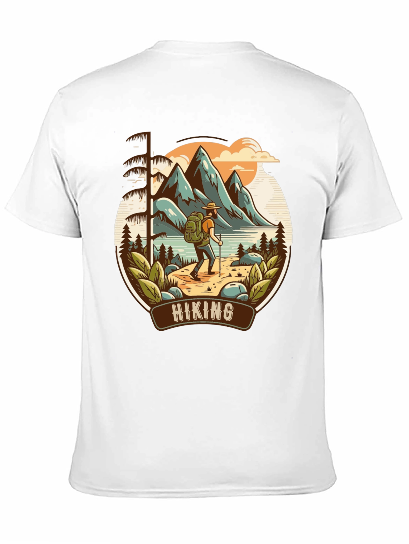 Black Hiking Adventure Graphic Tee view 11