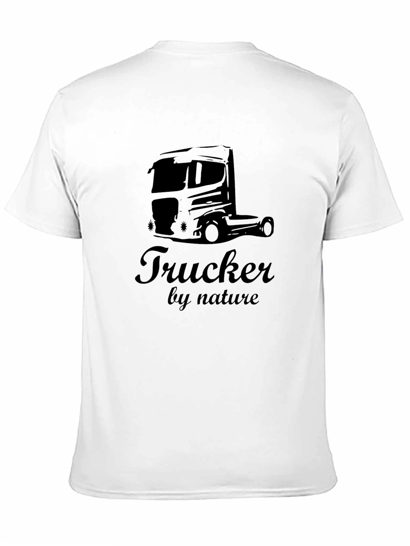Black Trucker By Nature Graphic Tee - Black view 11