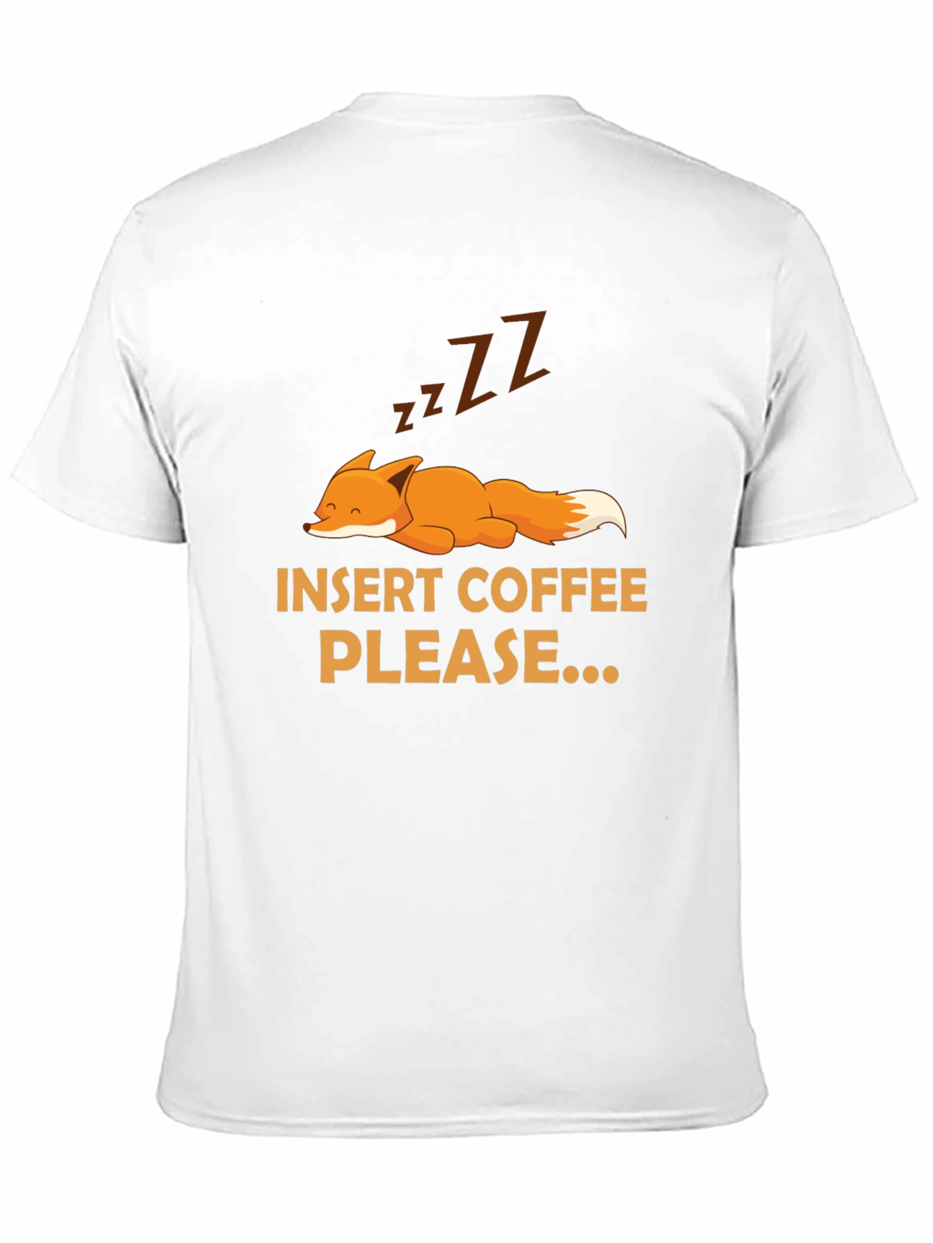 Black Insert Coffee Please Fox Graphic Tee view 11