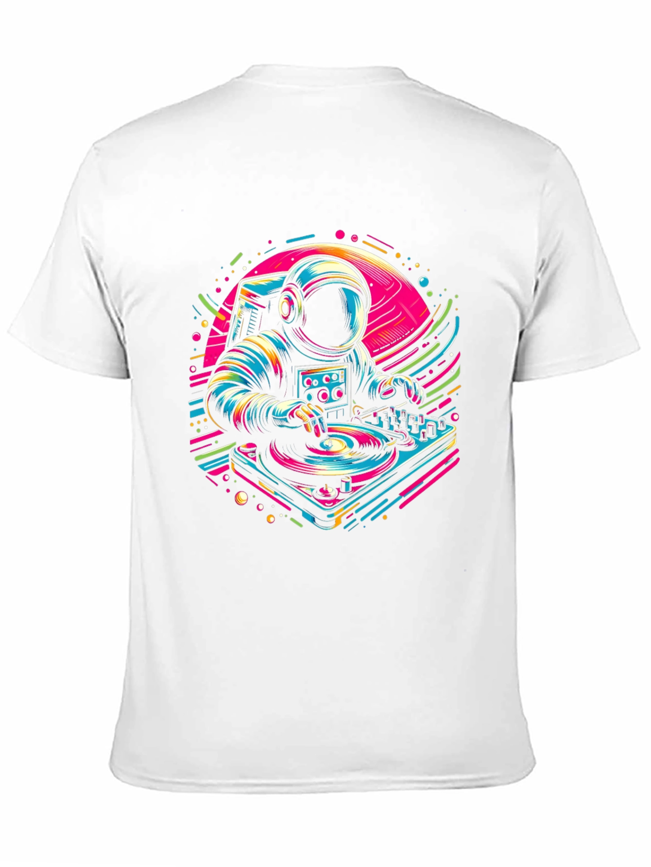 Black DJ Astronaut Graphic Tee - Space Beats view 11
