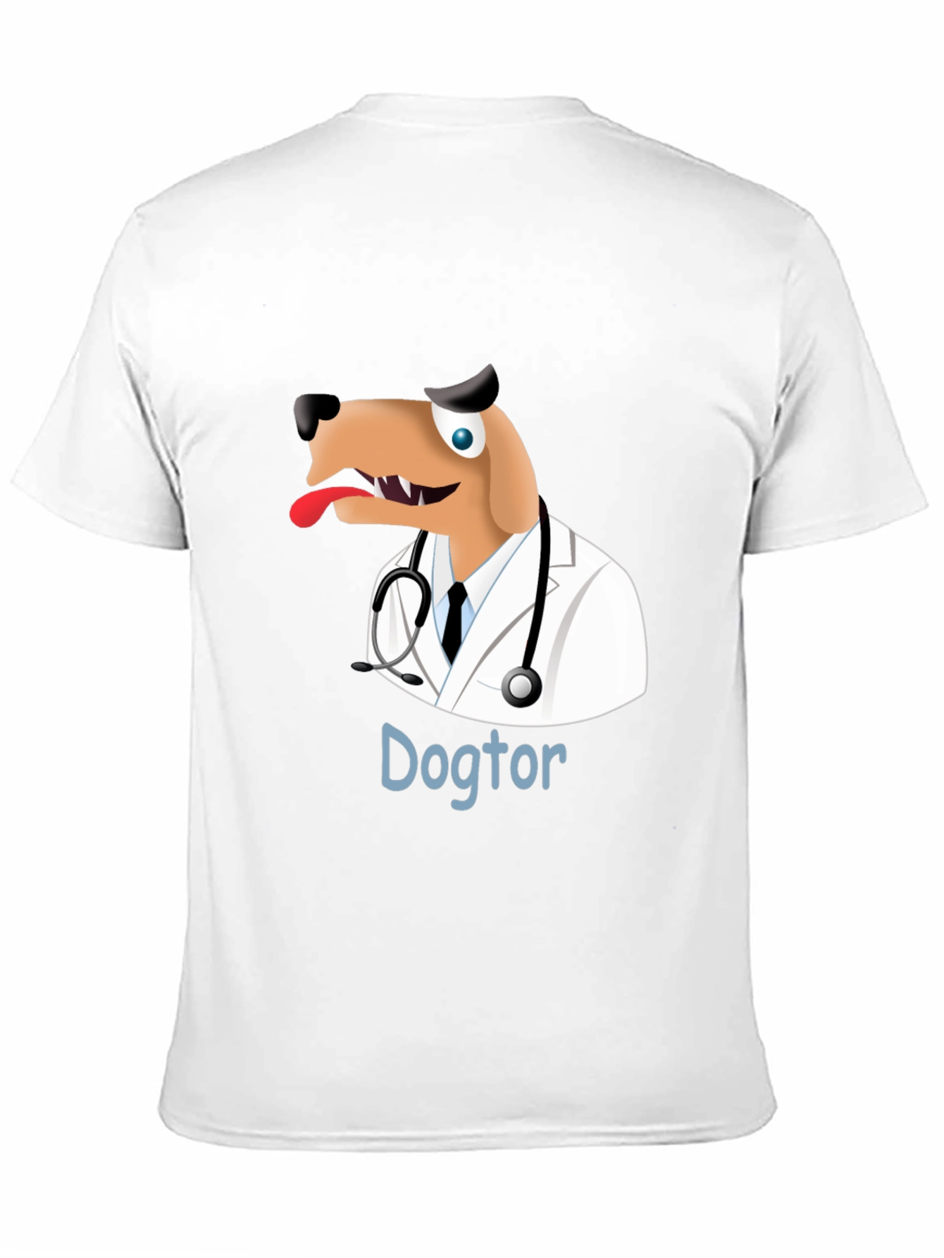 Black Dogtor T-Shirt - Funny Doctor Dog Tee view 11