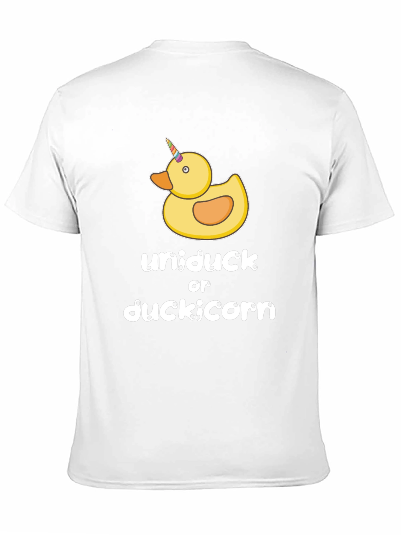 Black Uniduck or Duckicorn T-Shirt - Novelty Tee view 11