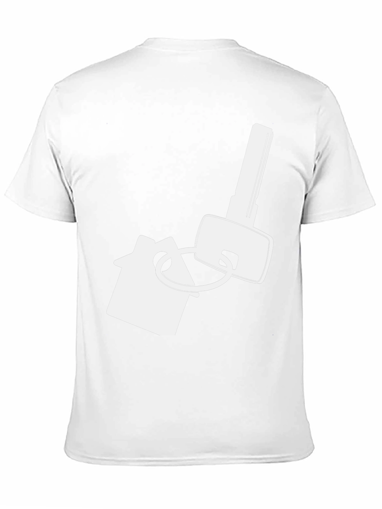 House Key Graphic Tee - Black Cotton T-Shirt - 11