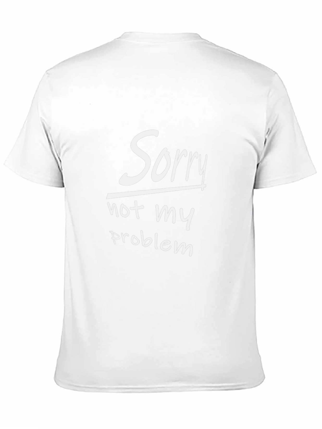 Black Sorry Not My Problem Graphic Tee - Casual Comfort view 11