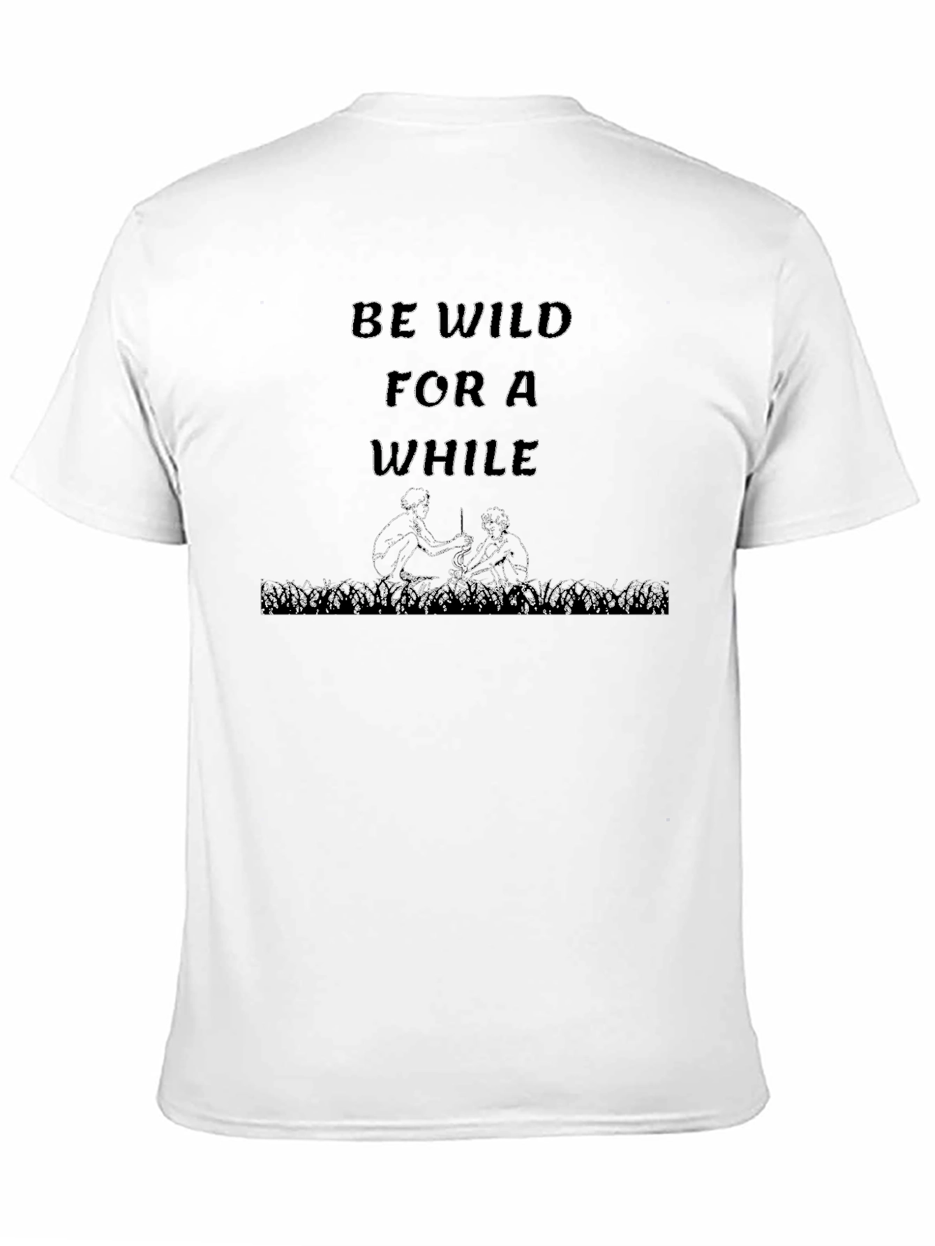 Black Be Wild For A While Graphic Tee view 11