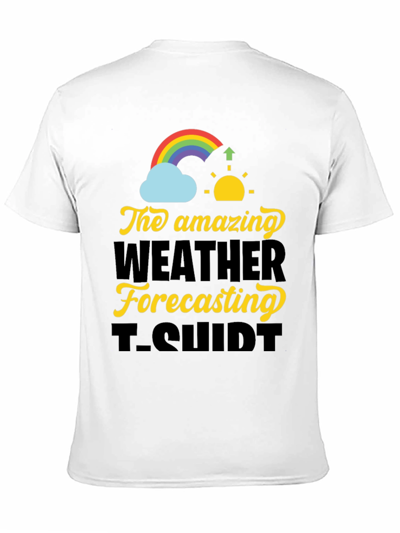 Black Amazing Weather Forecasting T-Shirt view 11