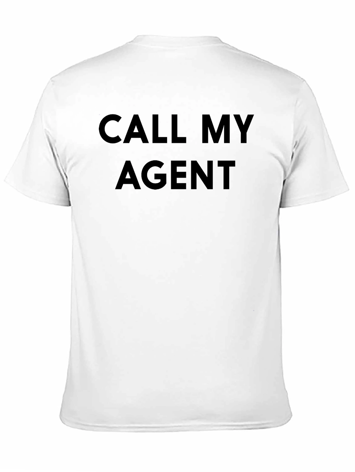 Black Call My Agent Graphic Tee - Funny T-Shirt view 11