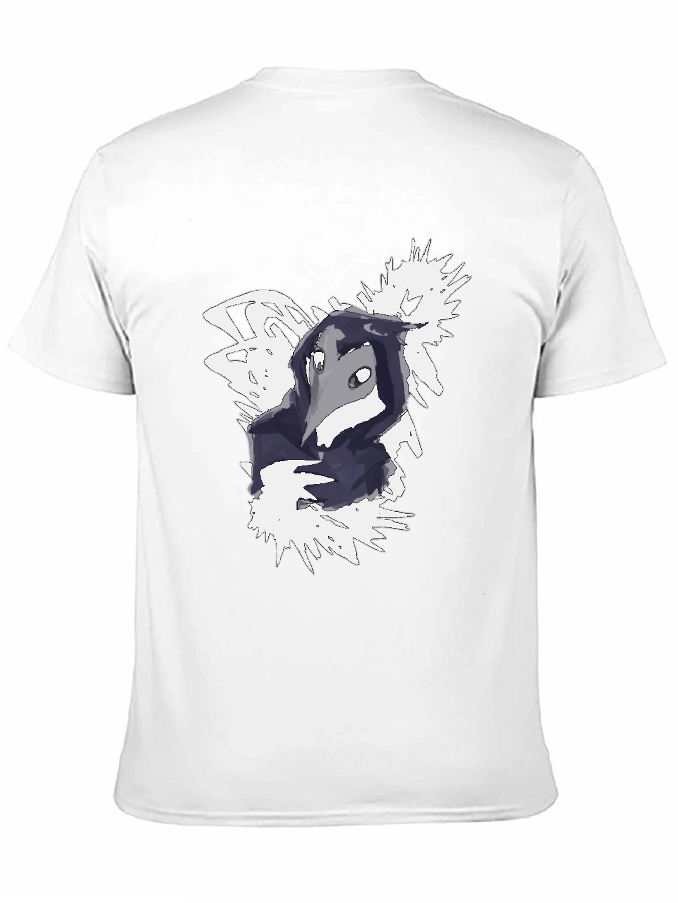 Black Plague Doctor Graphic T-Shirt - Black view 11