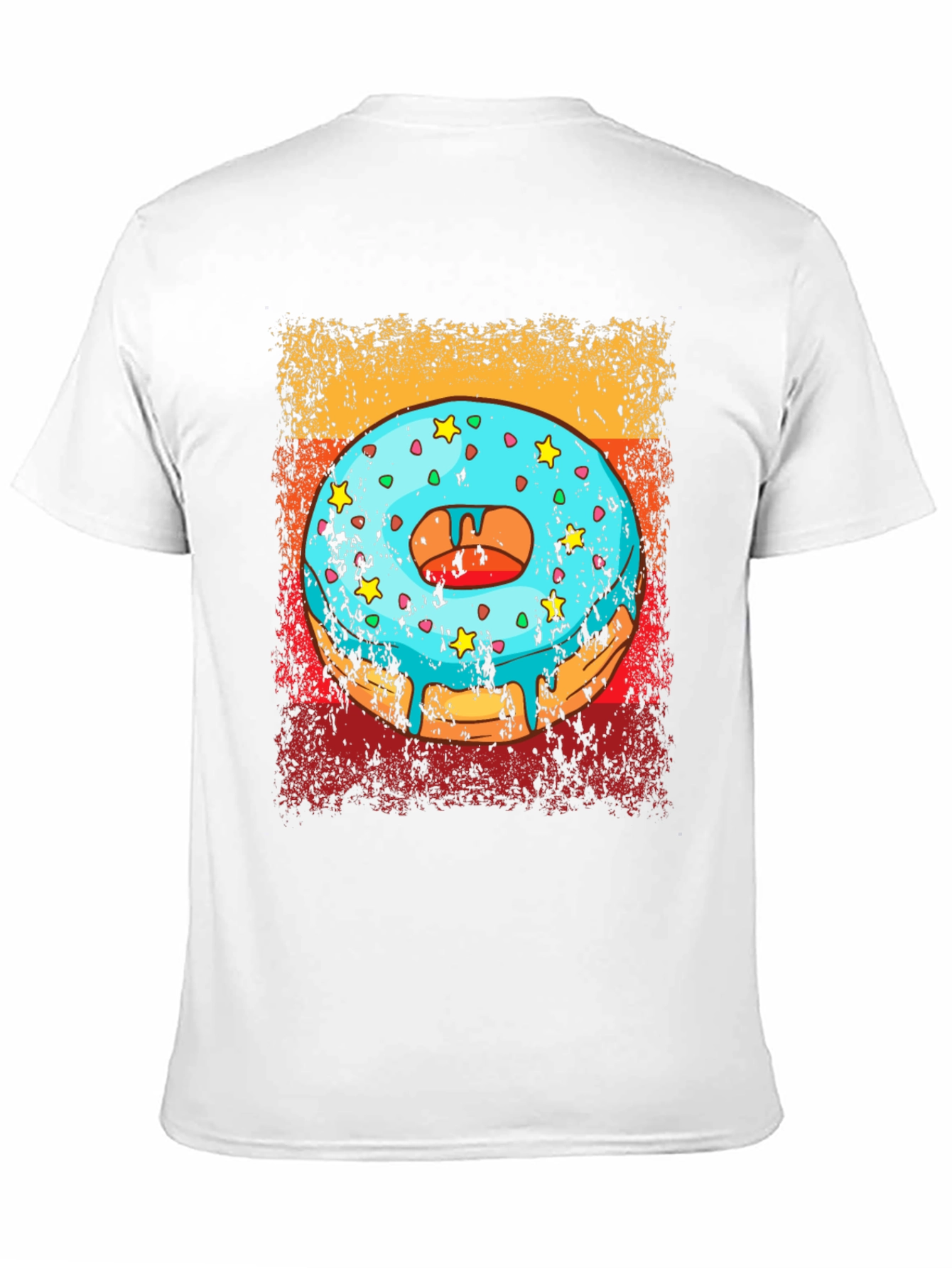 Black Donut Graphic Tee - Novelty T-Shirt view 11