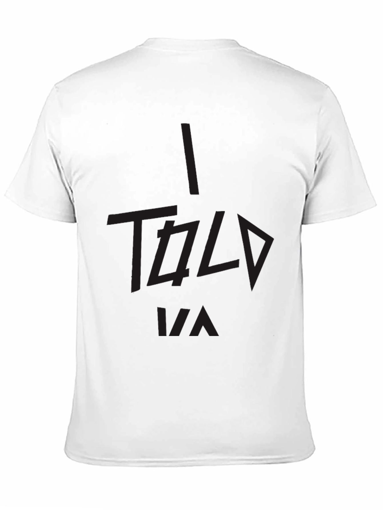 Black I Told Ya Black Graphic Tee view 11