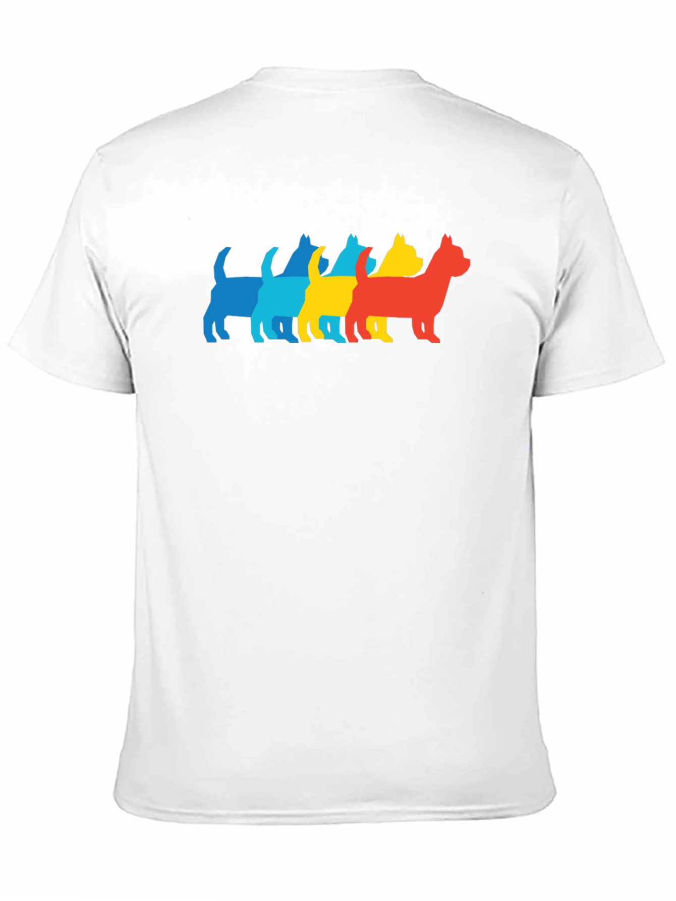 Black Pop Art Dog Silhouette Graphic Tee view 11