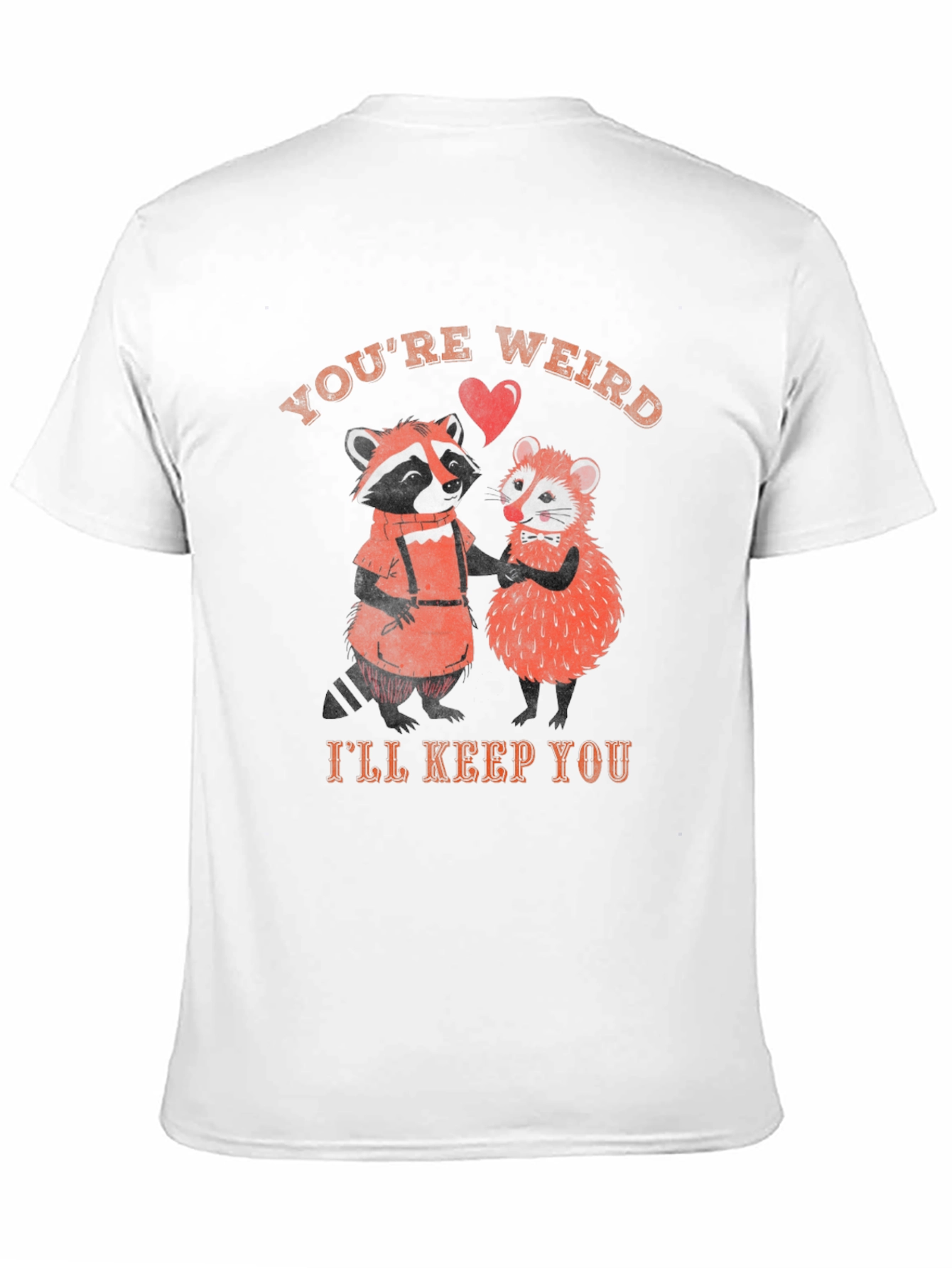 Black You're Weird, I'll Keep You Graphic Tee view 11