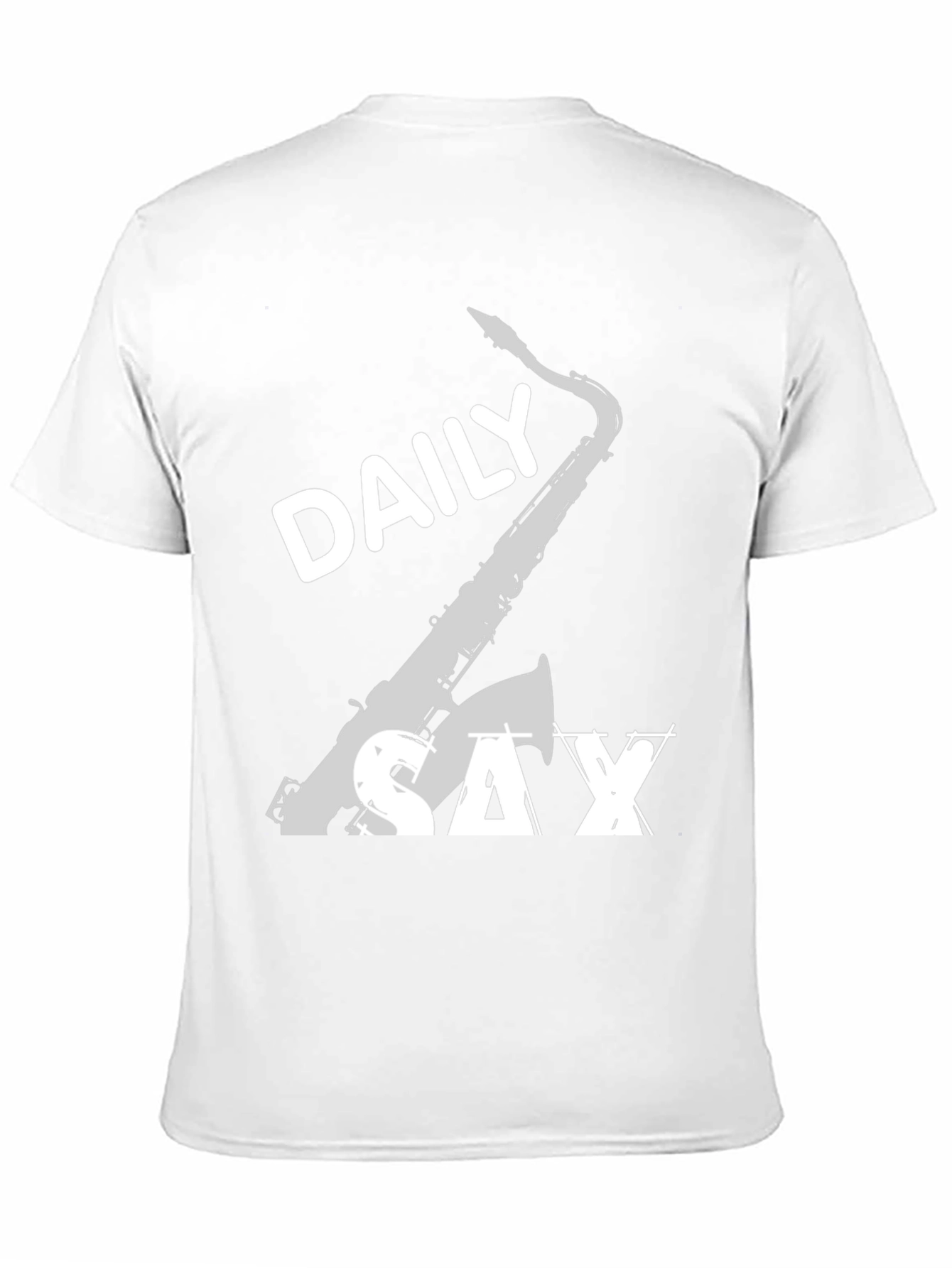 Black Daily Sax Black T-Shirt - Music Lover Tee view 11