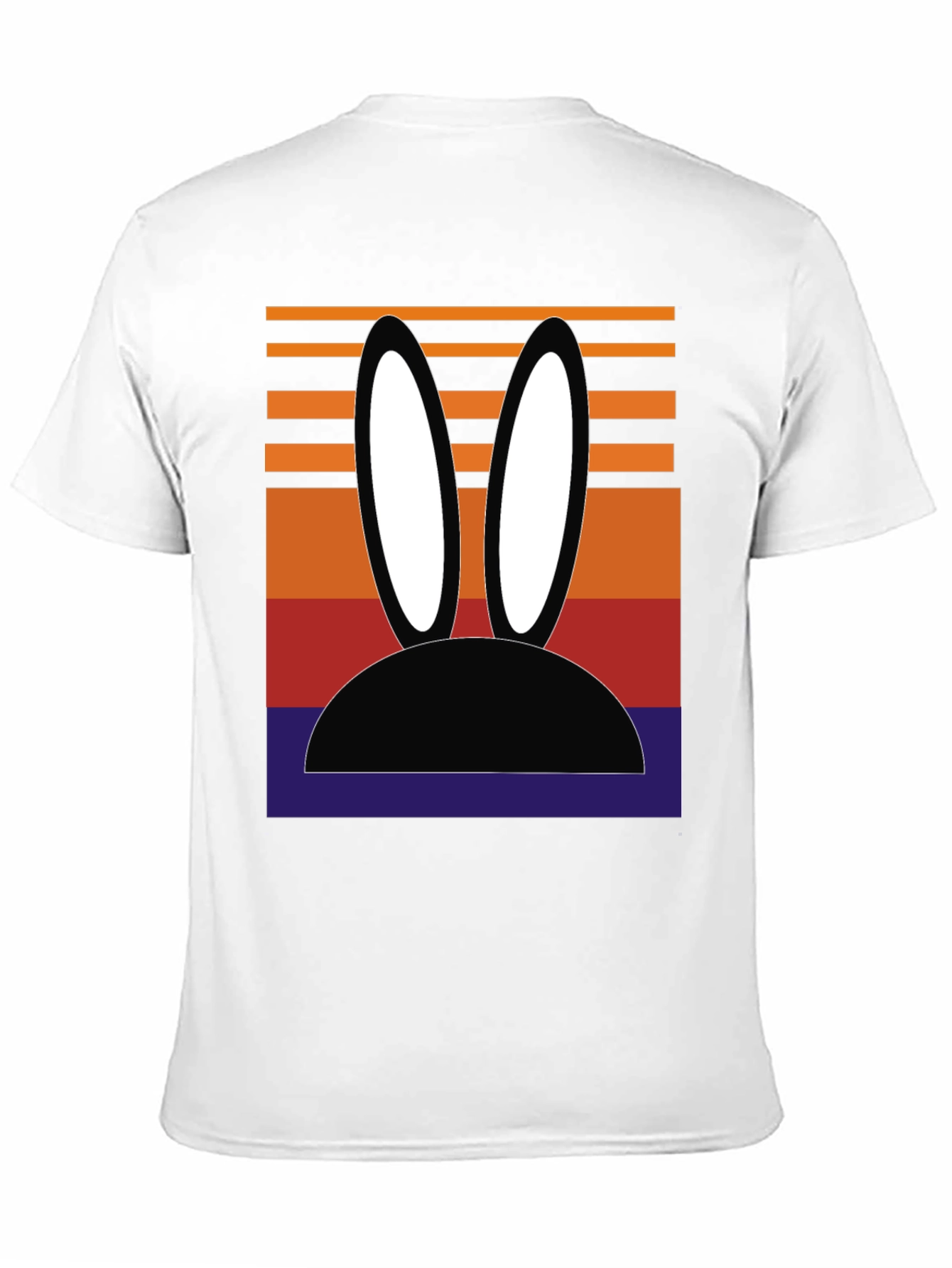 Black Retro Bunny Ears Graphic Tee view 11