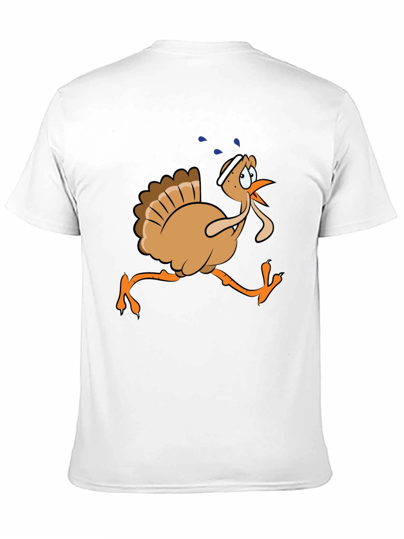 Black Running Turkey Graphic T-Shirt view 11