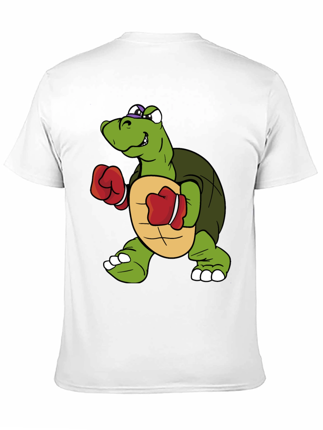 Black Turtle Boxer Graphic Tee - Novelty Cartoon Shirt view 11