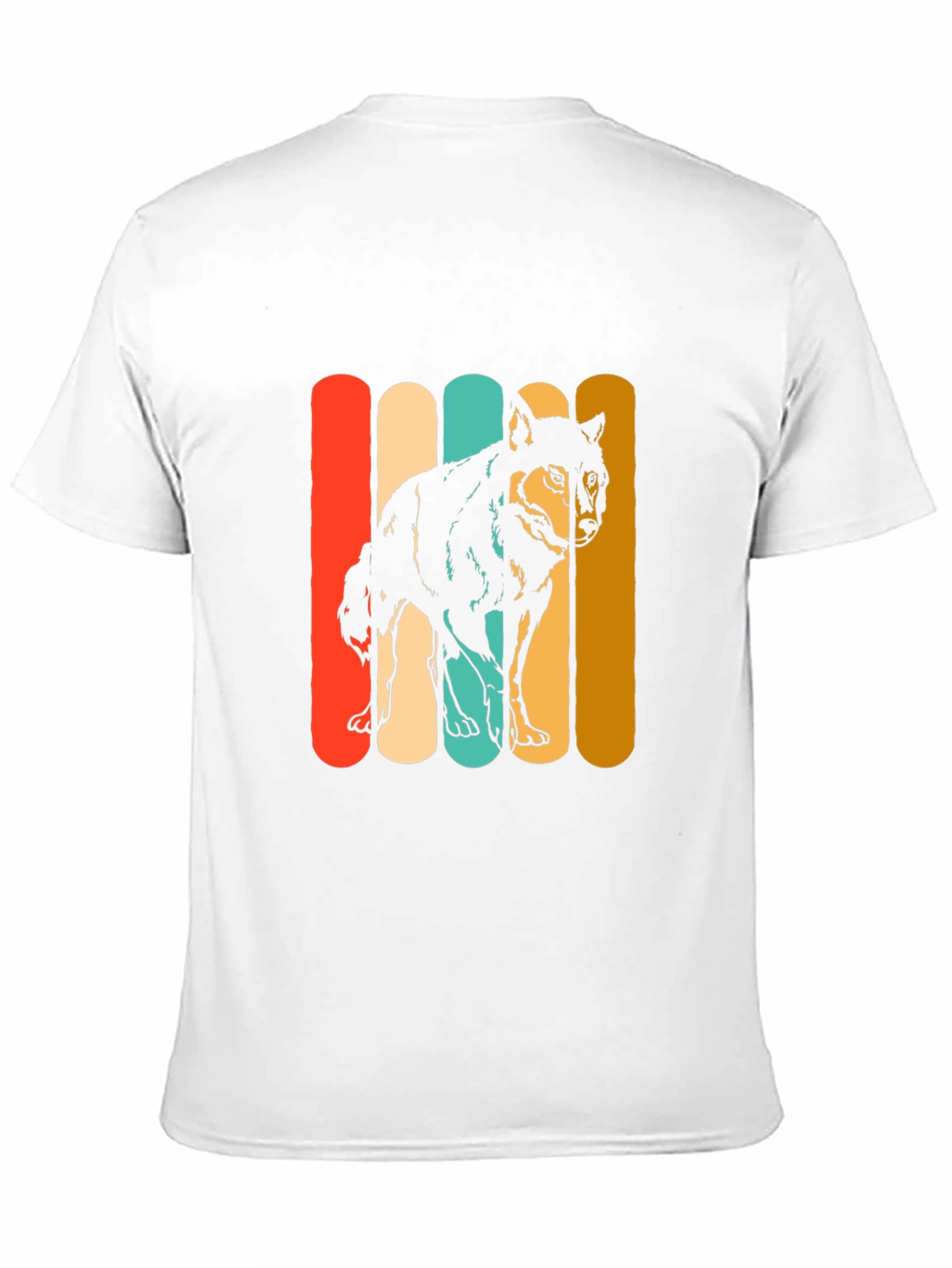 Black Retro Wolf T-Shirt - Vintage Style Graphic Tee view 11