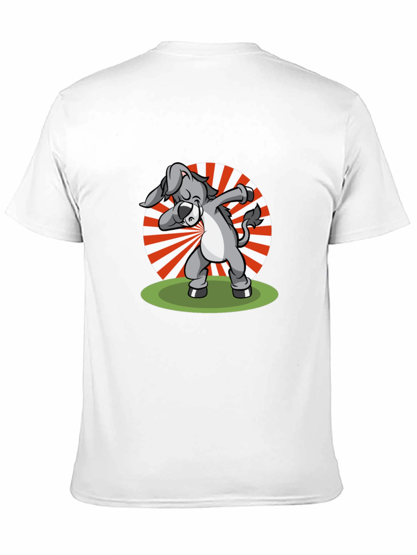 Black Dabbing Donkey Graphic T-Shirt - Black view 11