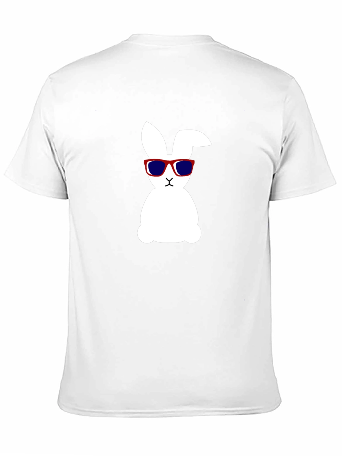 Black Cool Bunny Graphic Tee - Black Cotton Shirt view 11