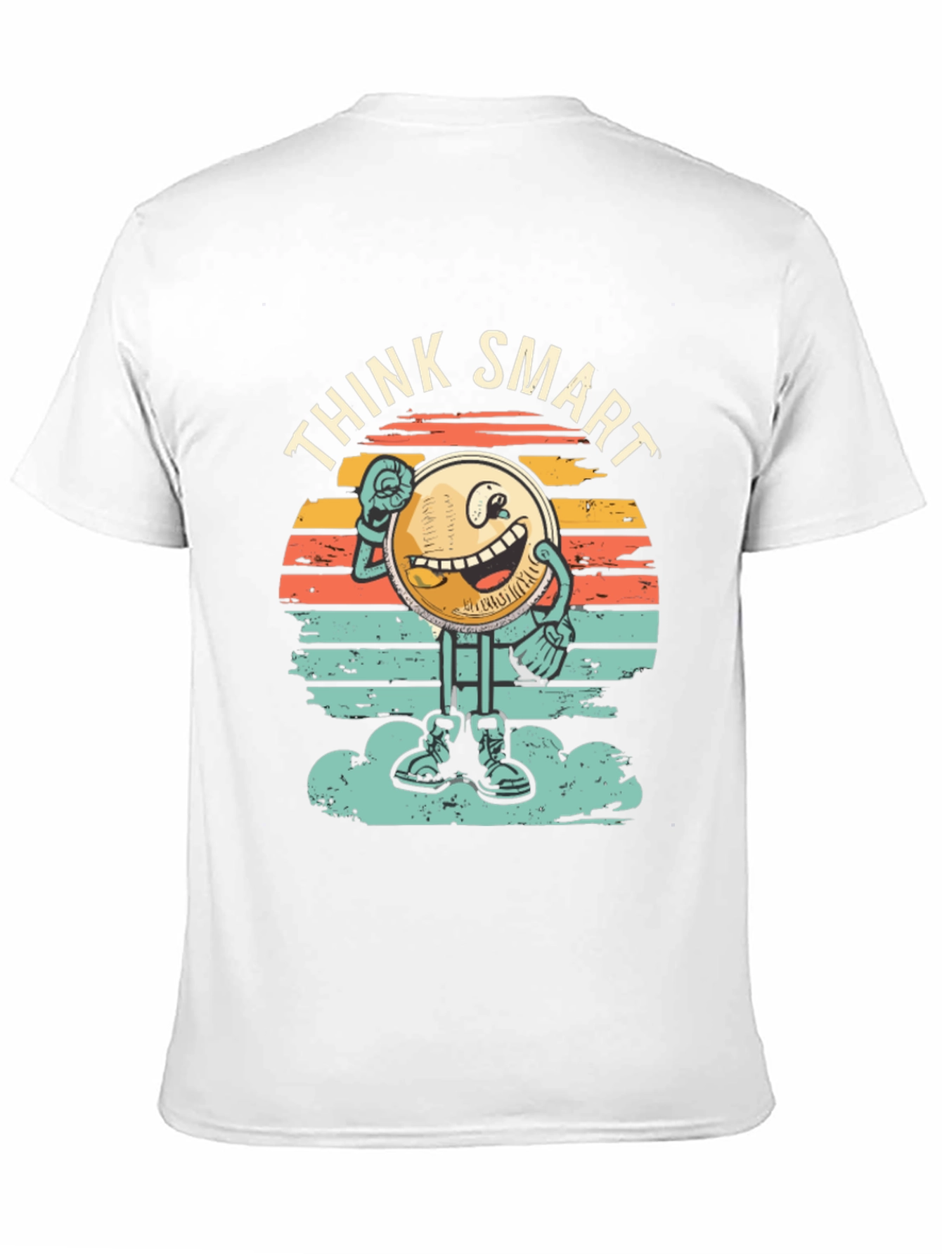 Black Think Smart Graphic Tee - Retro Style view 11