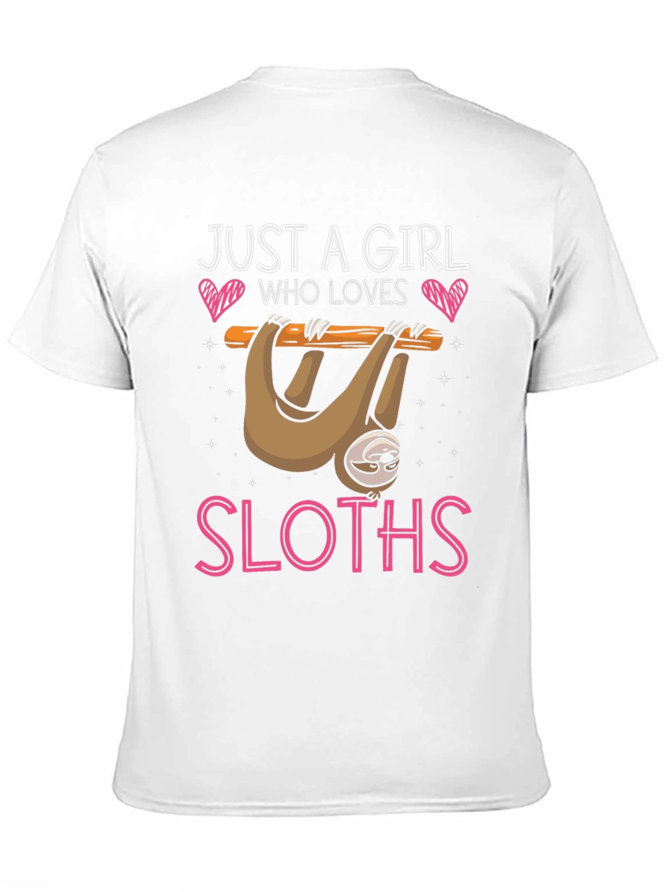 Black Girl Loves Sloths T-Shirt - Cute Sloth Design view 11