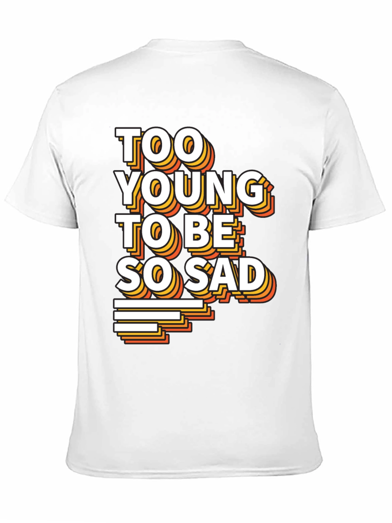 Black Too Young To Be So Sad Graphic Tee view 11
