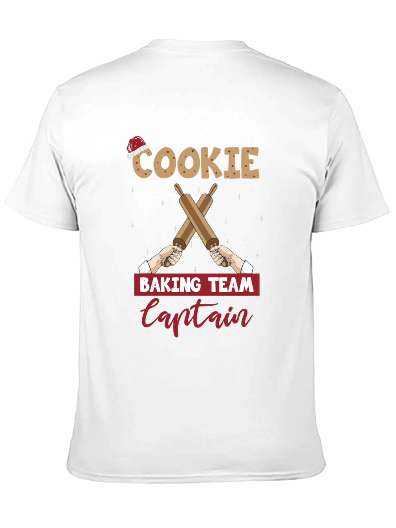 Black Cookie Baking Team Captain T-Shirt view 11